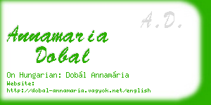 annamaria dobal business card
